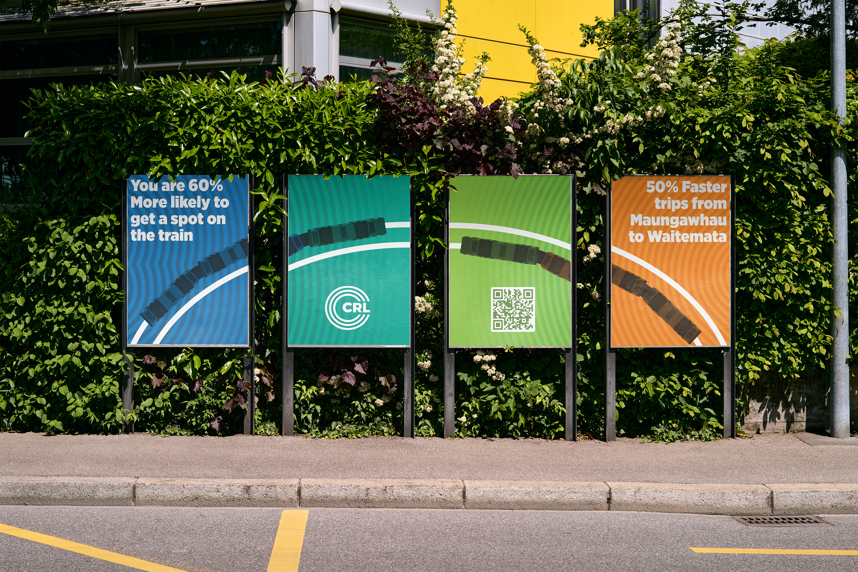 City Rail Link poster campaign overview
